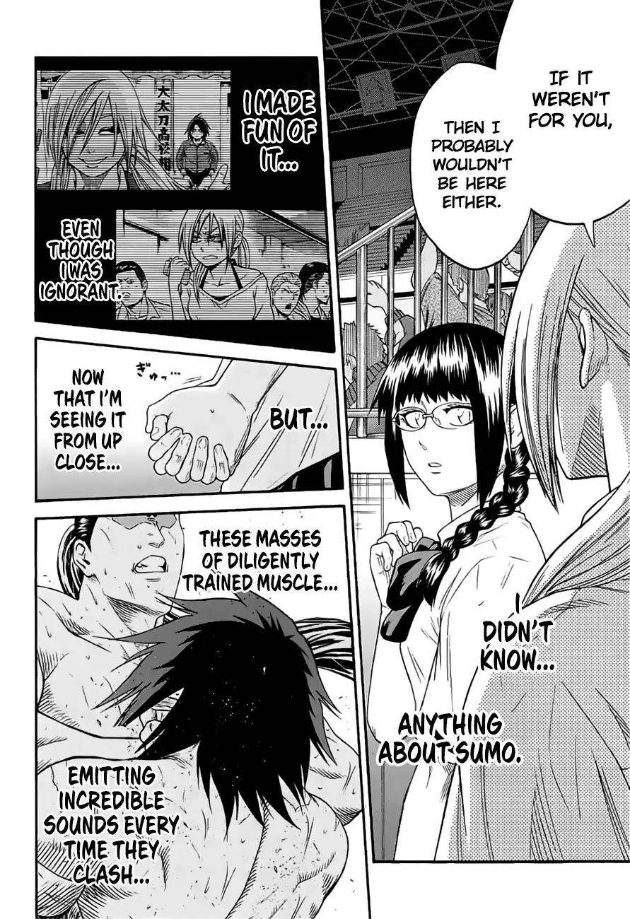 Hinomaru Zumou Chapter 150 page 16 - Chapter 150: Onimaru Kunitsuna Vs Kusanagi no Tsurugi, Confession
