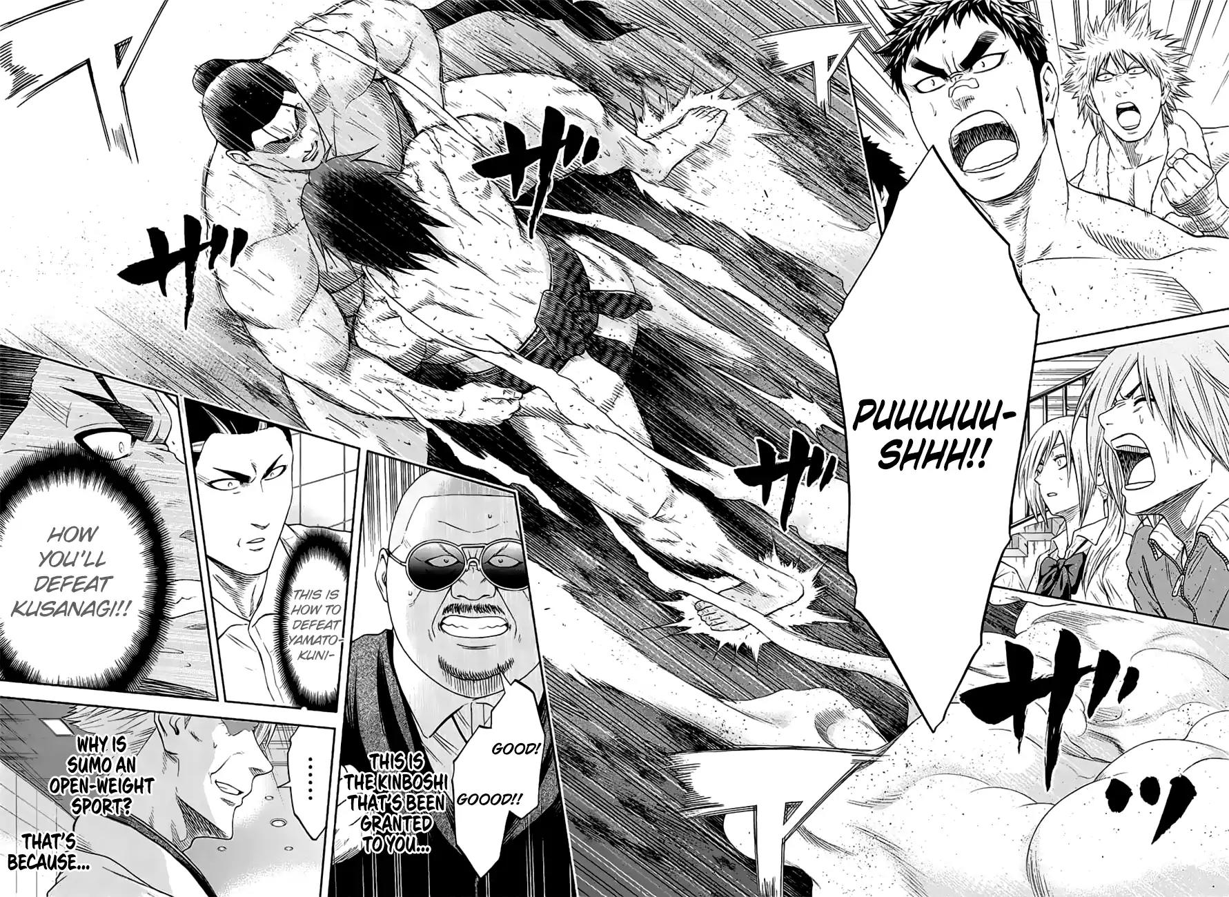 Hinomaru Zumou Chapter 150 page 5 - Chapter 150: Onimaru Kunitsuna Vs Kusanagi no Tsurugi, Confession