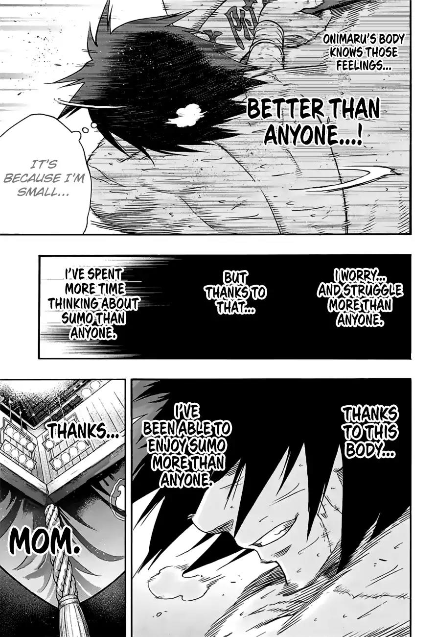 Hinomaru Zumou Chapter 151 page 13 - Chapter 151: Onimaru Kunitsuna Vs Kusanagi no Tsurugi, Endeavor