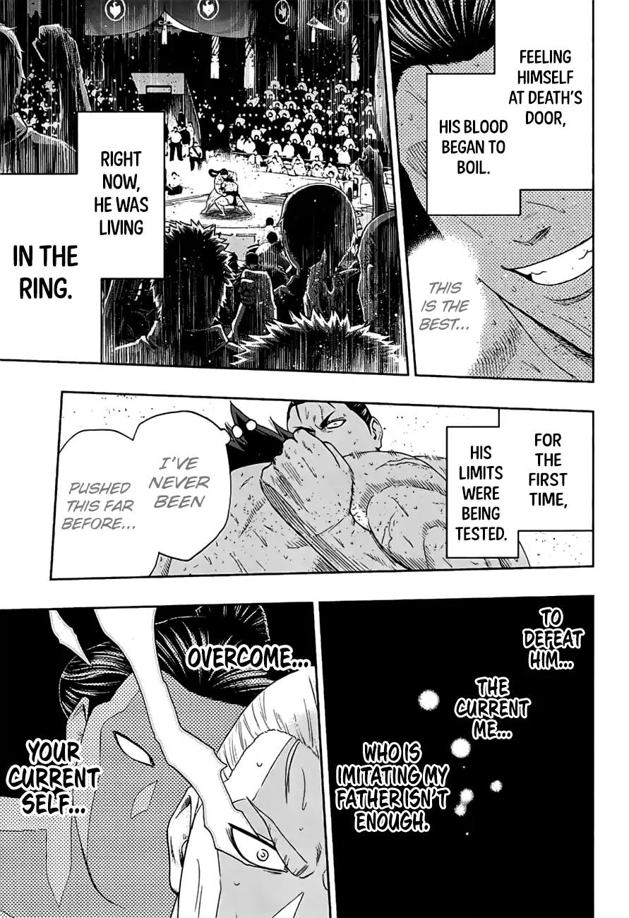 Hinomaru Zumou Chapter 151 page 6 - Chapter 151: Onimaru Kunitsuna Vs Kusanagi no Tsurugi, Endeavor