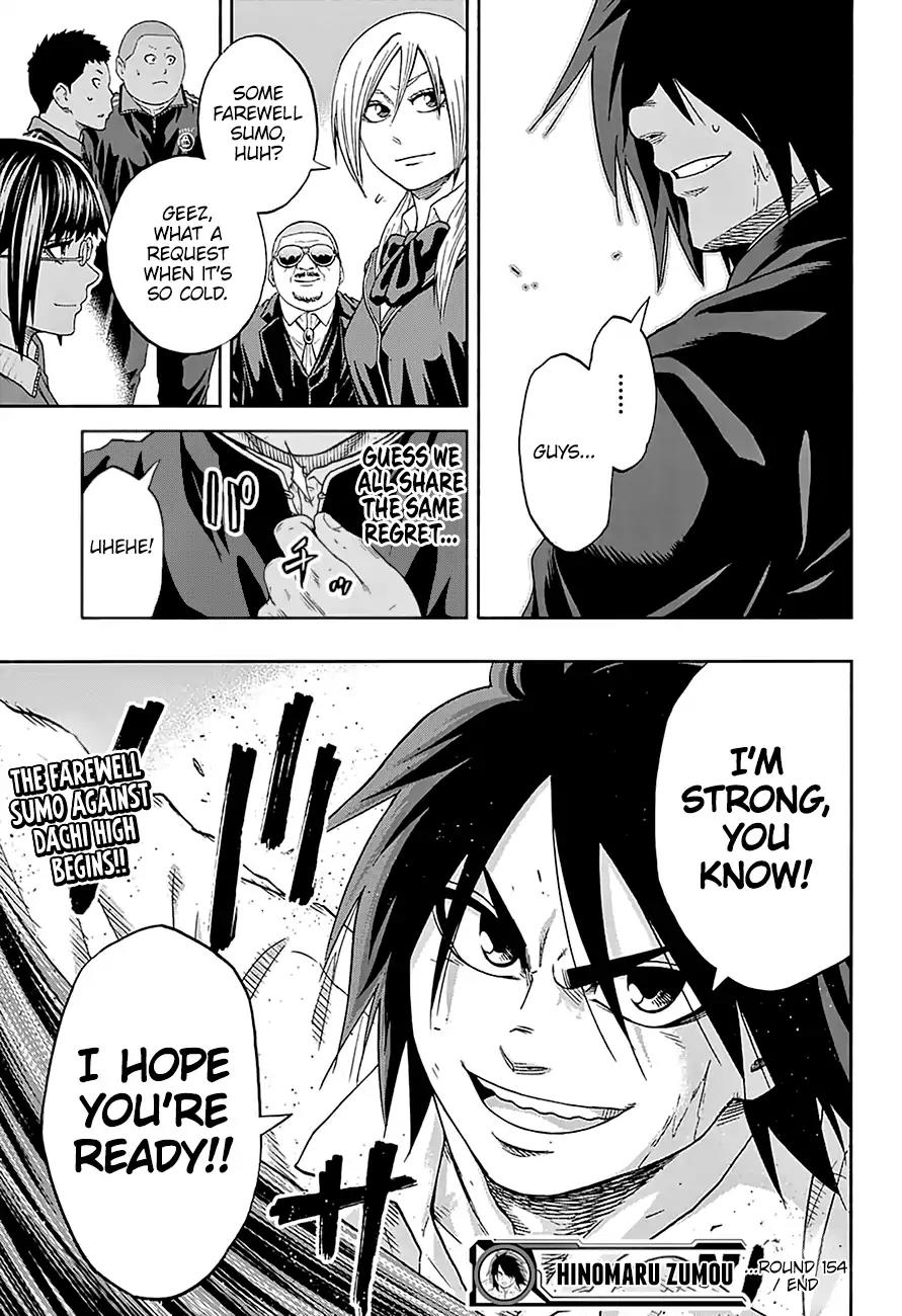 Hinomaru Zumou Chapter 154 page 19 - Chapter 154: Since That Day...