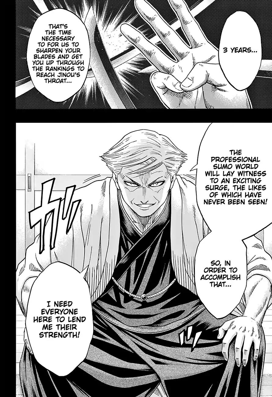 Hinomaru Zumou Chapter 157 page 12 - Round 157