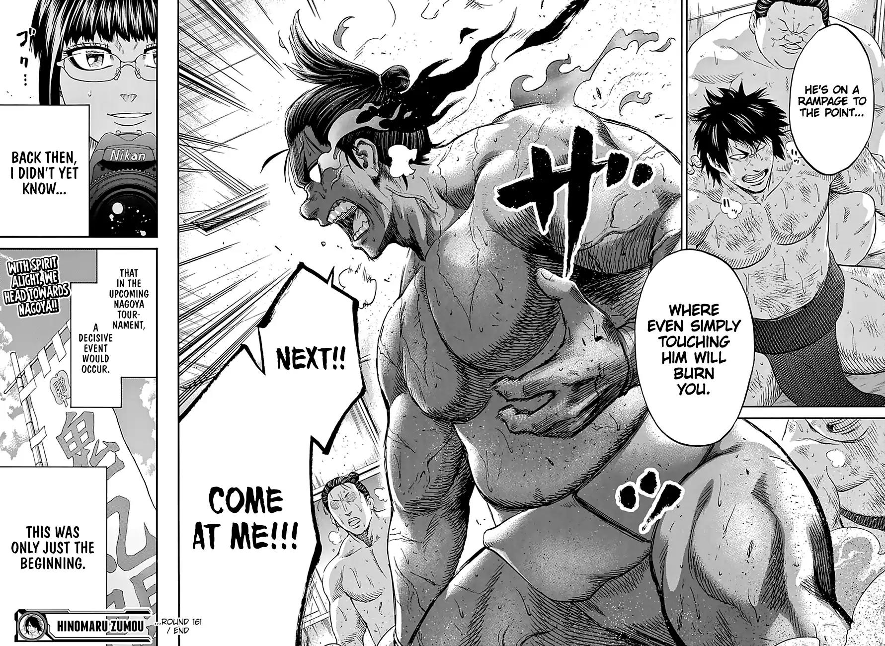 Hinomaru Zumou Chapter 161 page 19 - Round 161