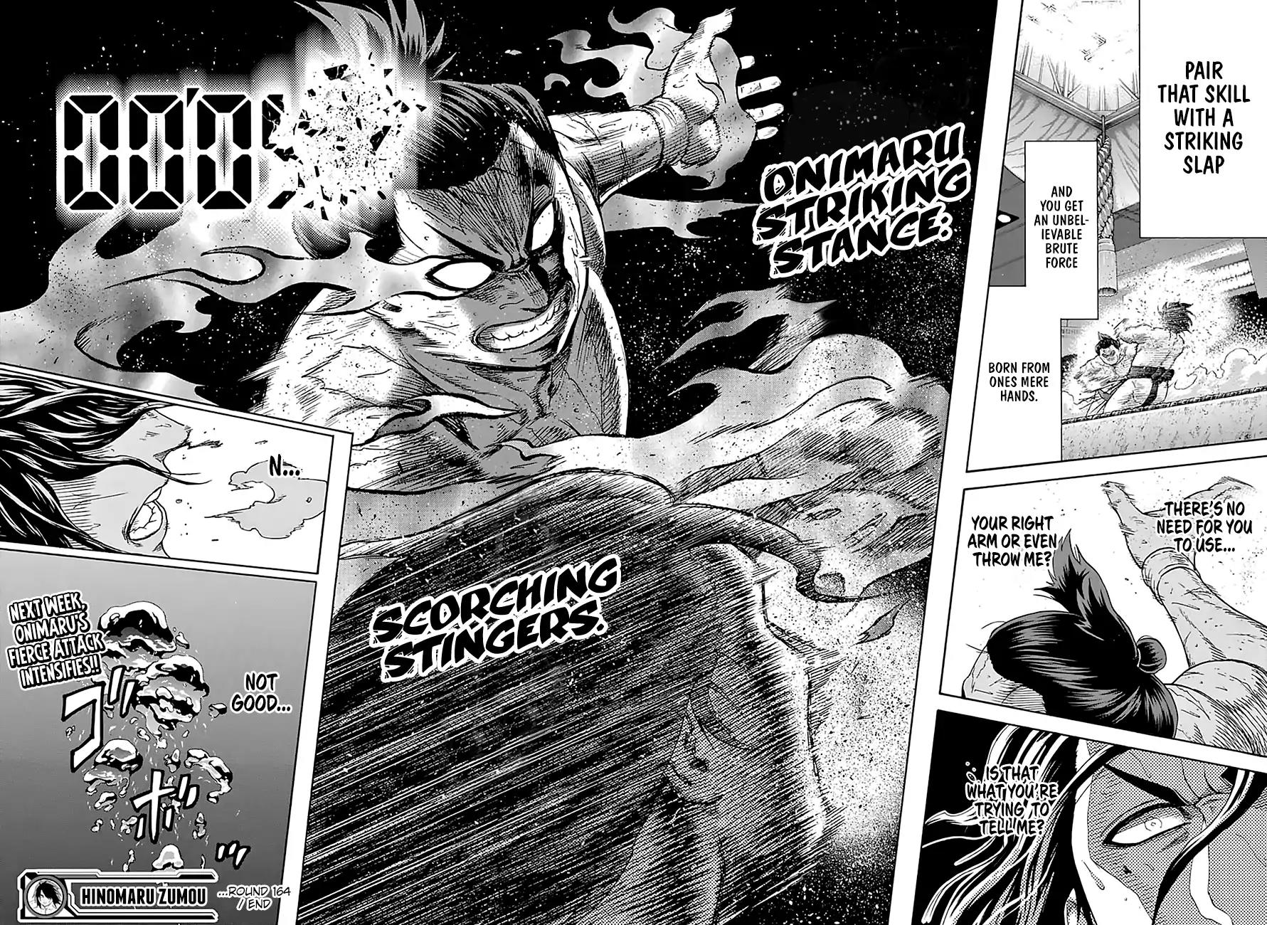 Hinomaru Zumou Chapter 164 page 22 - Chapter 164