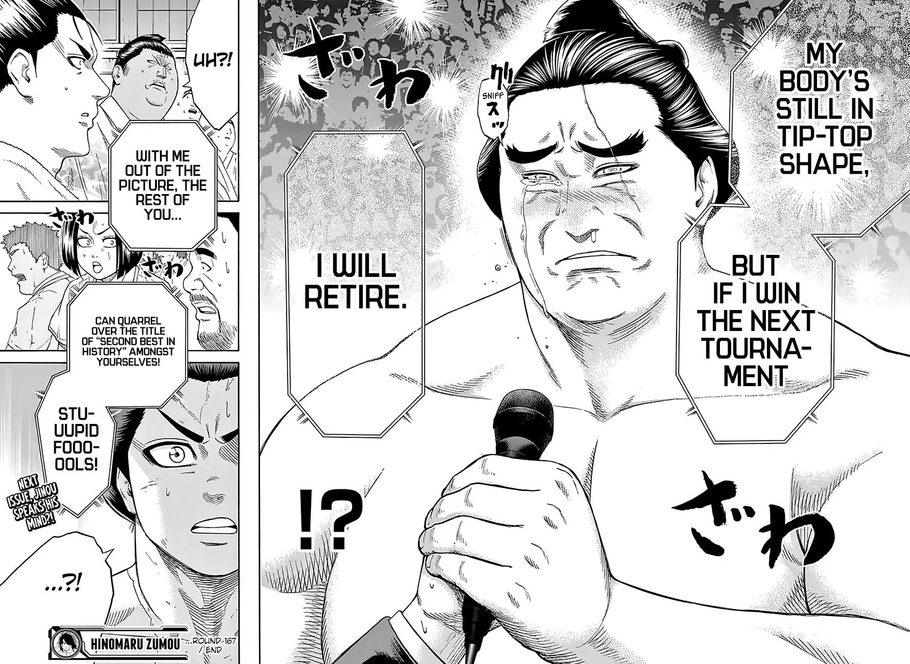 Hinomaru Zumou Chapter 167 page 18 - Chapter 167: Jinou