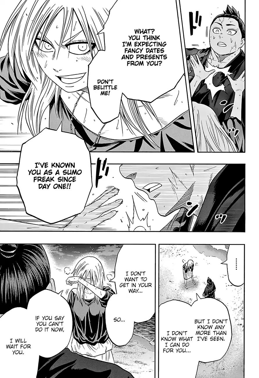 Hinomaru Zumou Chapter 174 page 14 - Chapter 174: Onimaru Kunitsuna Vs. Gojou Reina, Rematch!!