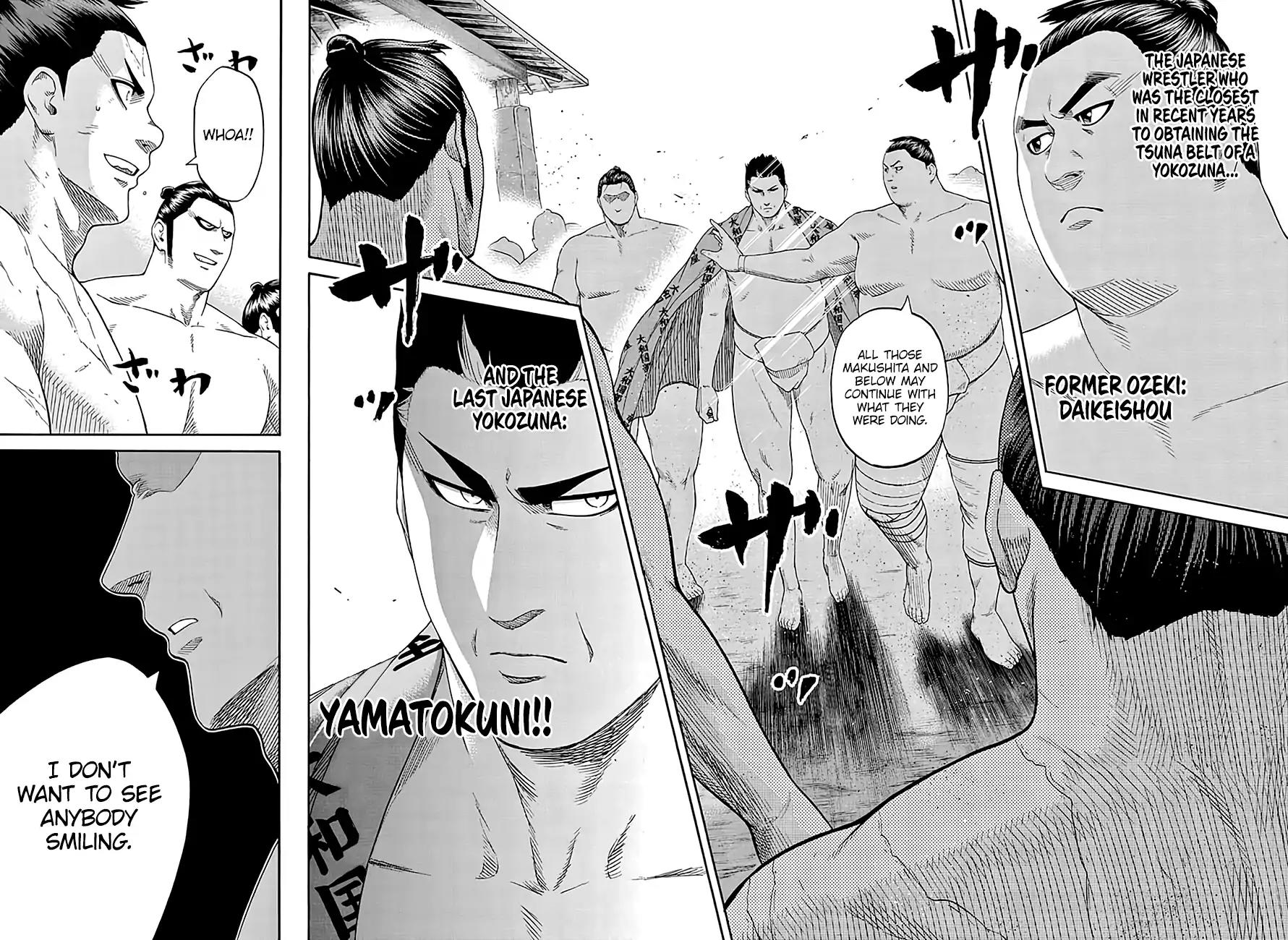 Hinomaru Zumou Chapter 175 page 18 - Chapter 175: Crush Jinou!!