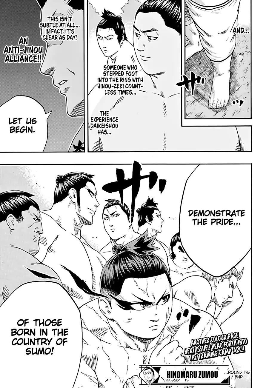 Hinomaru Zumou Chapter 175 page 20 - Chapter 175: Crush Jinou!!