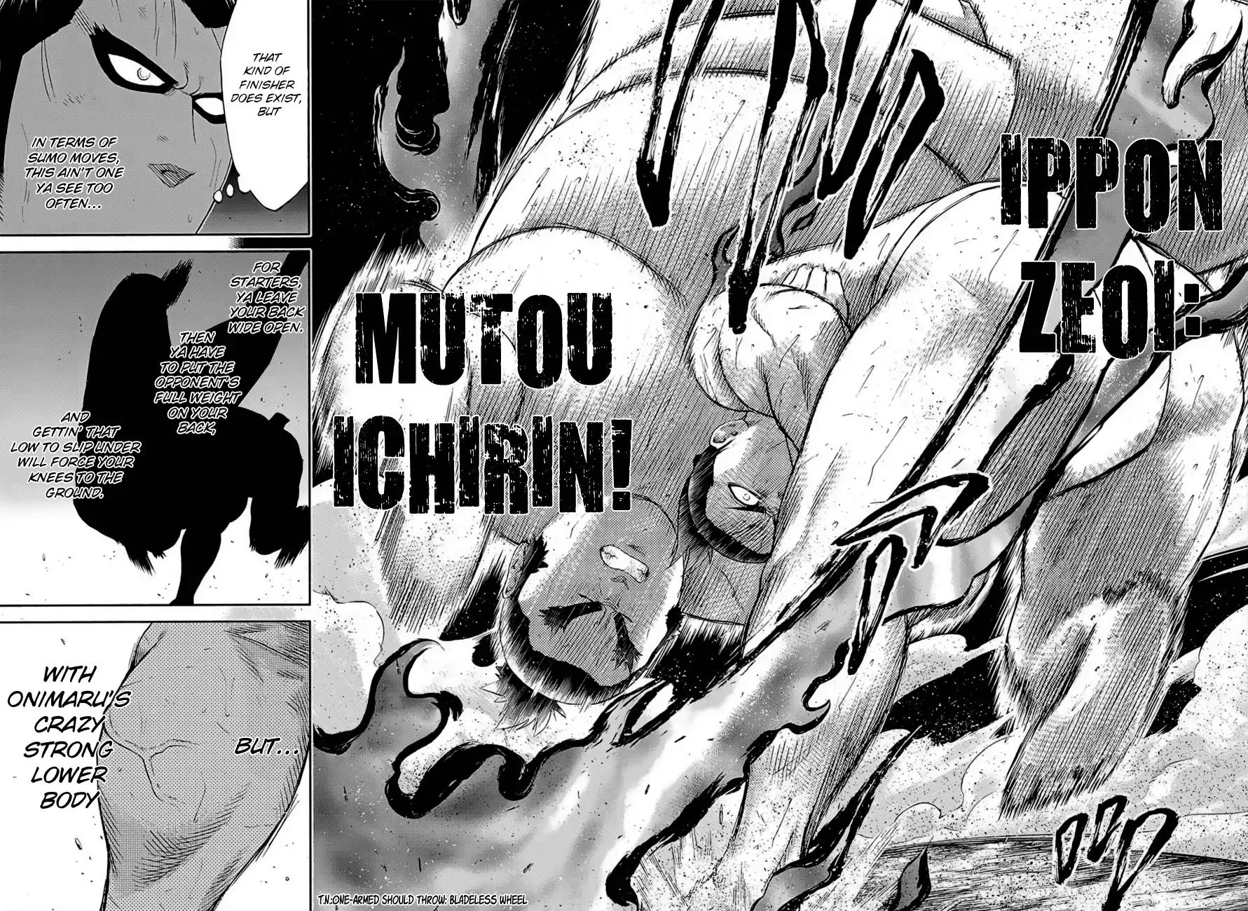 Hinomaru Zumou Chapter 178 page 5 - Chapter 178: Onimaru Kunitsuna VS Juzumaru Tsunetsugu 2