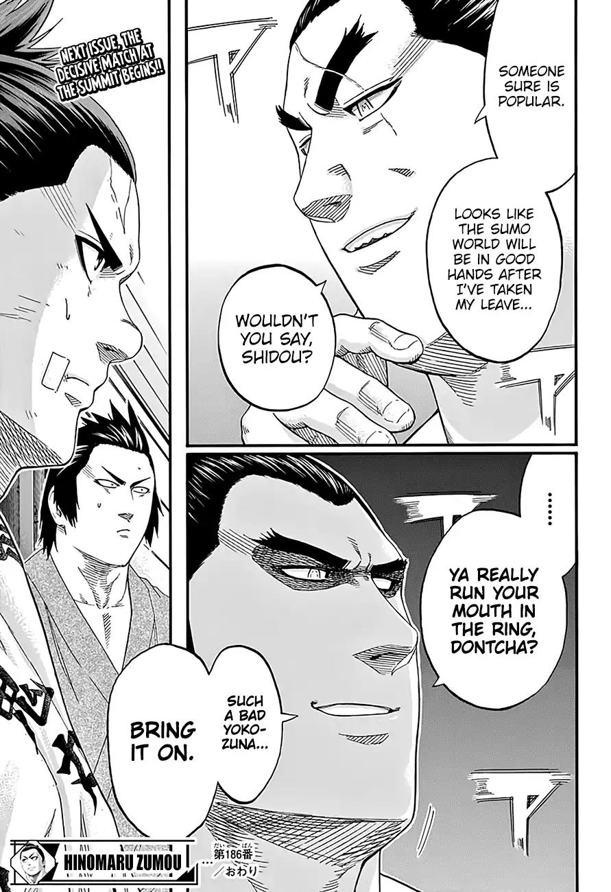 Hinomaru Zumou Chapter 186 page 20 - Chapter 186: Onwards to the Decisive Battle at the Summit!