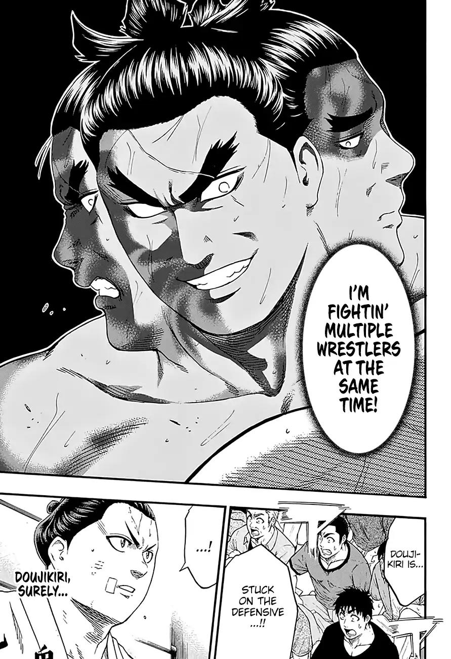 Hinomaru Zumou Chapter 187 page 13 - Chapter 187: Jinou Vs. Doujikiri Yasutsuna 1