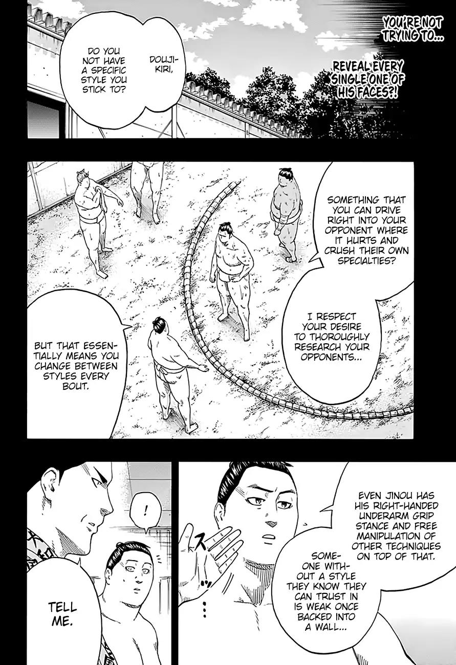 Hinomaru Zumou Chapter 187 page 14 - Chapter 187: Jinou Vs. Doujikiri Yasutsuna 1
