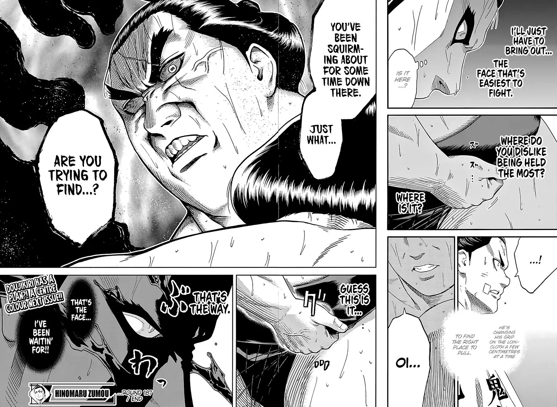 Hinomaru Zumou Chapter 187 page 18 - Chapter 187: Jinou Vs. Doujikiri Yasutsuna 1