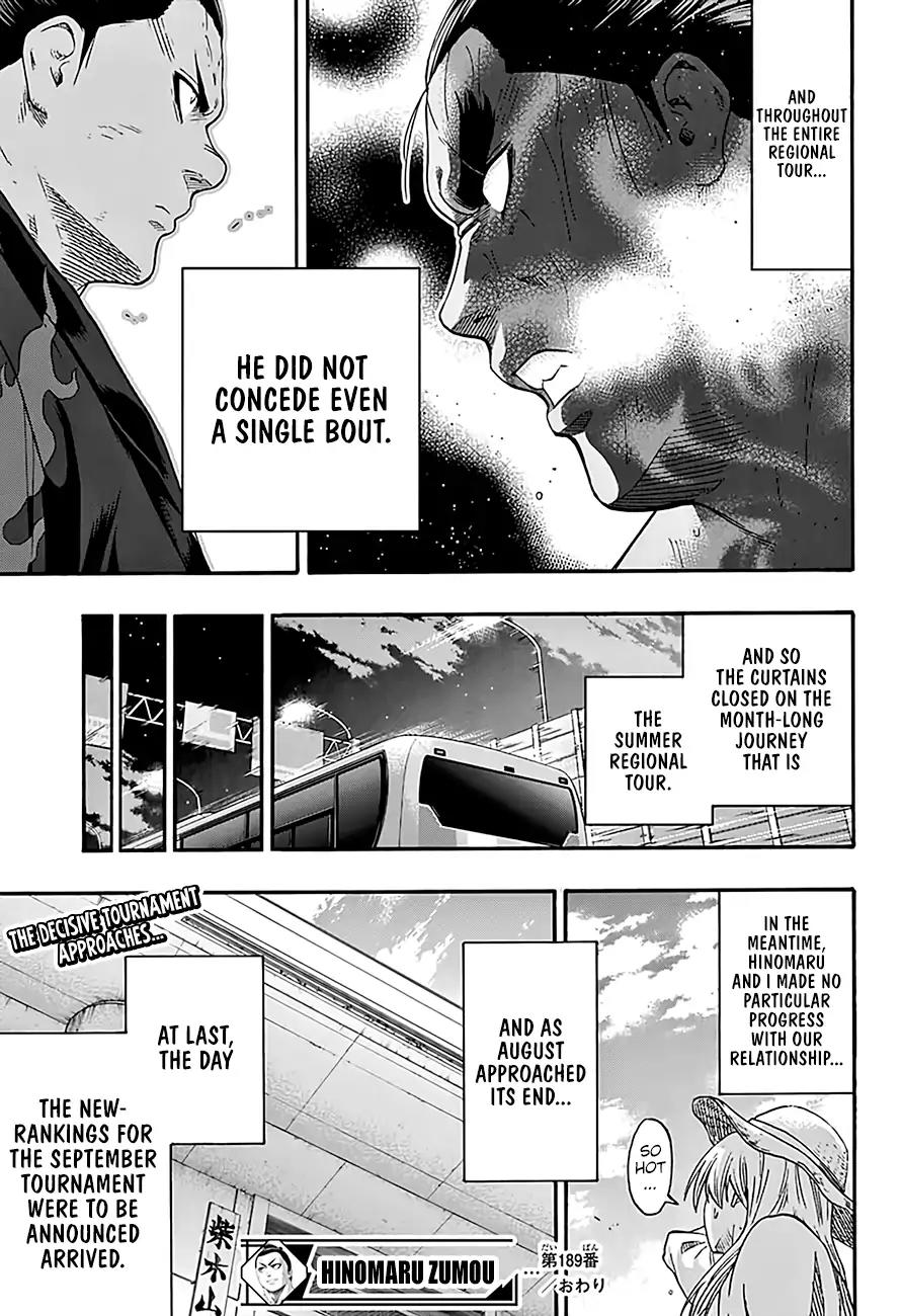 Hinomaru Zumou Chapter 189 page 20 - Chapter 189: The True Feelings