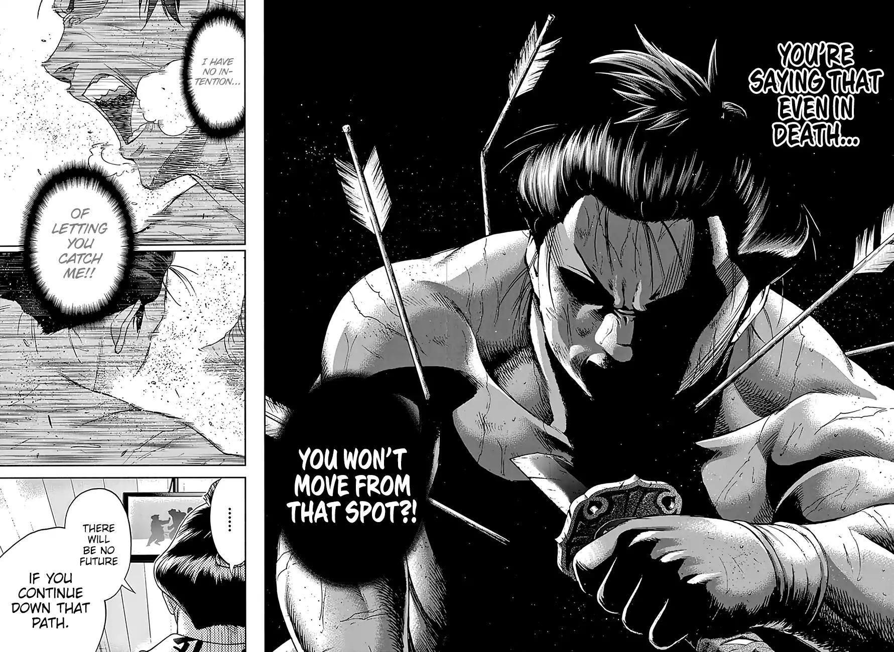Hinomaru Zumou Chapter 194 page 10 - Chapter 194: Onimaru Kunitsuna VS. Oodenta Mitsuyo, Destruction