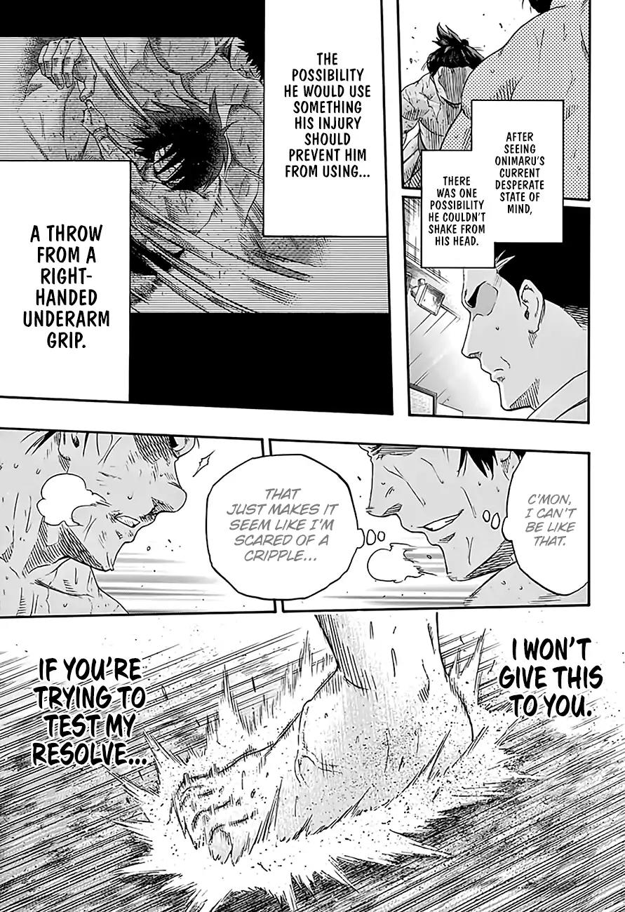 Hinomaru Zumou Chapter 194 page 14 - Chapter 194: Onimaru Kunitsuna VS. Oodenta Mitsuyo, Destruction