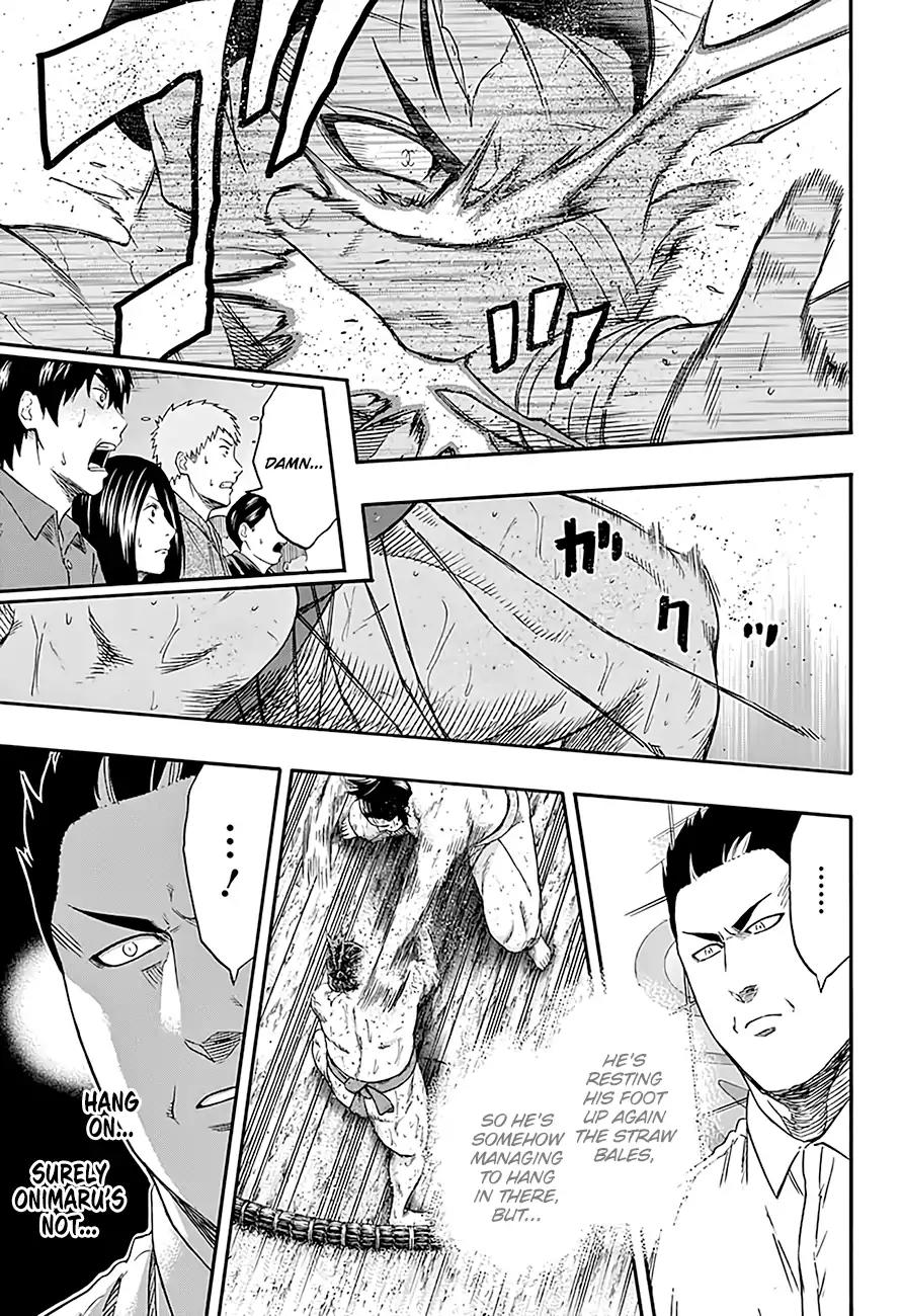 Hinomaru Zumou Chapter 194 page 5 - Chapter 194: Onimaru Kunitsuna VS. Oodenta Mitsuyo, Destruction