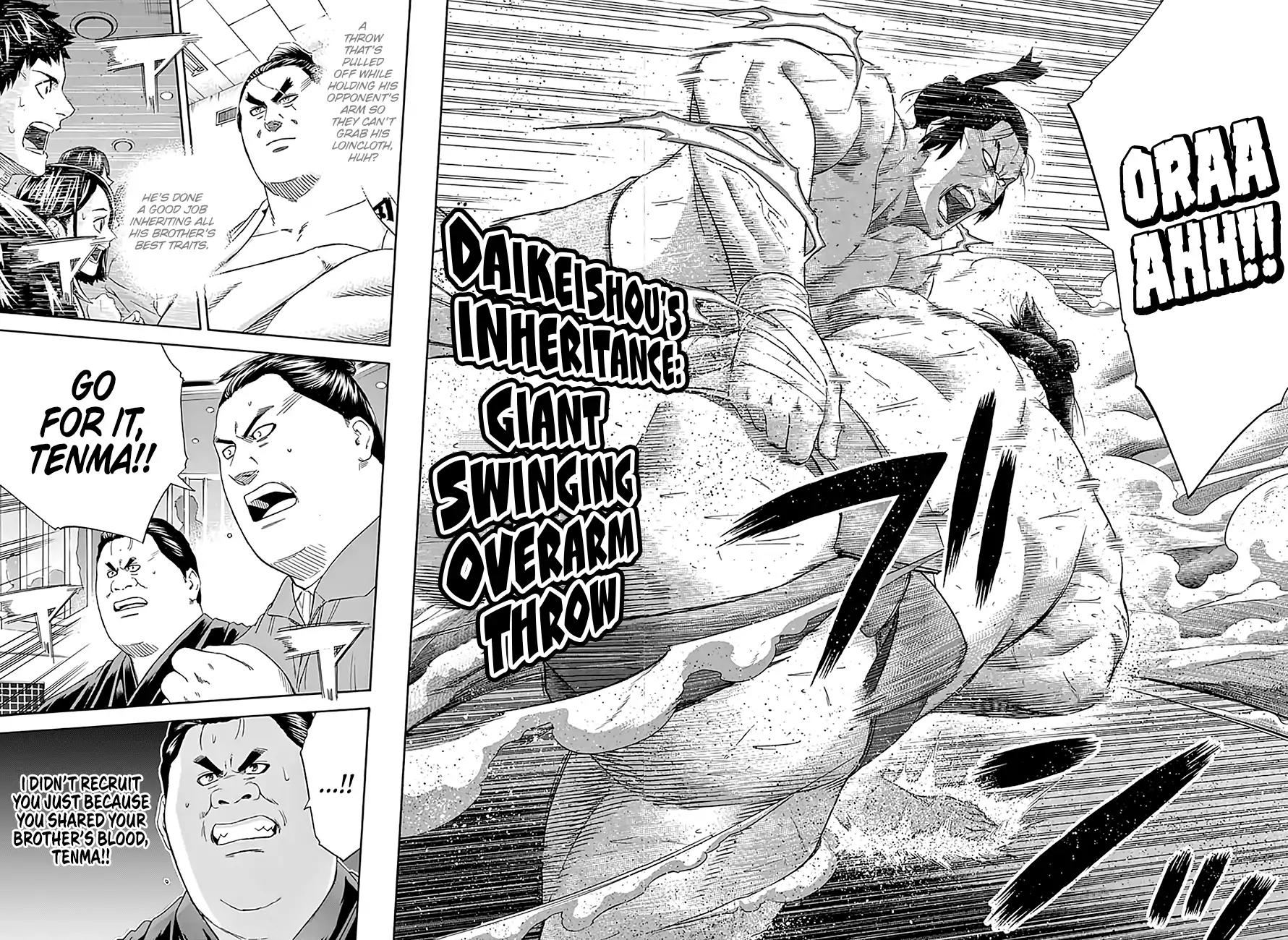 Hinomaru Zumou Chapter 196 page 7 - Chapter 196: Onimaru Kunitsuna VS. Oodenta Mitsuyo, Observation
