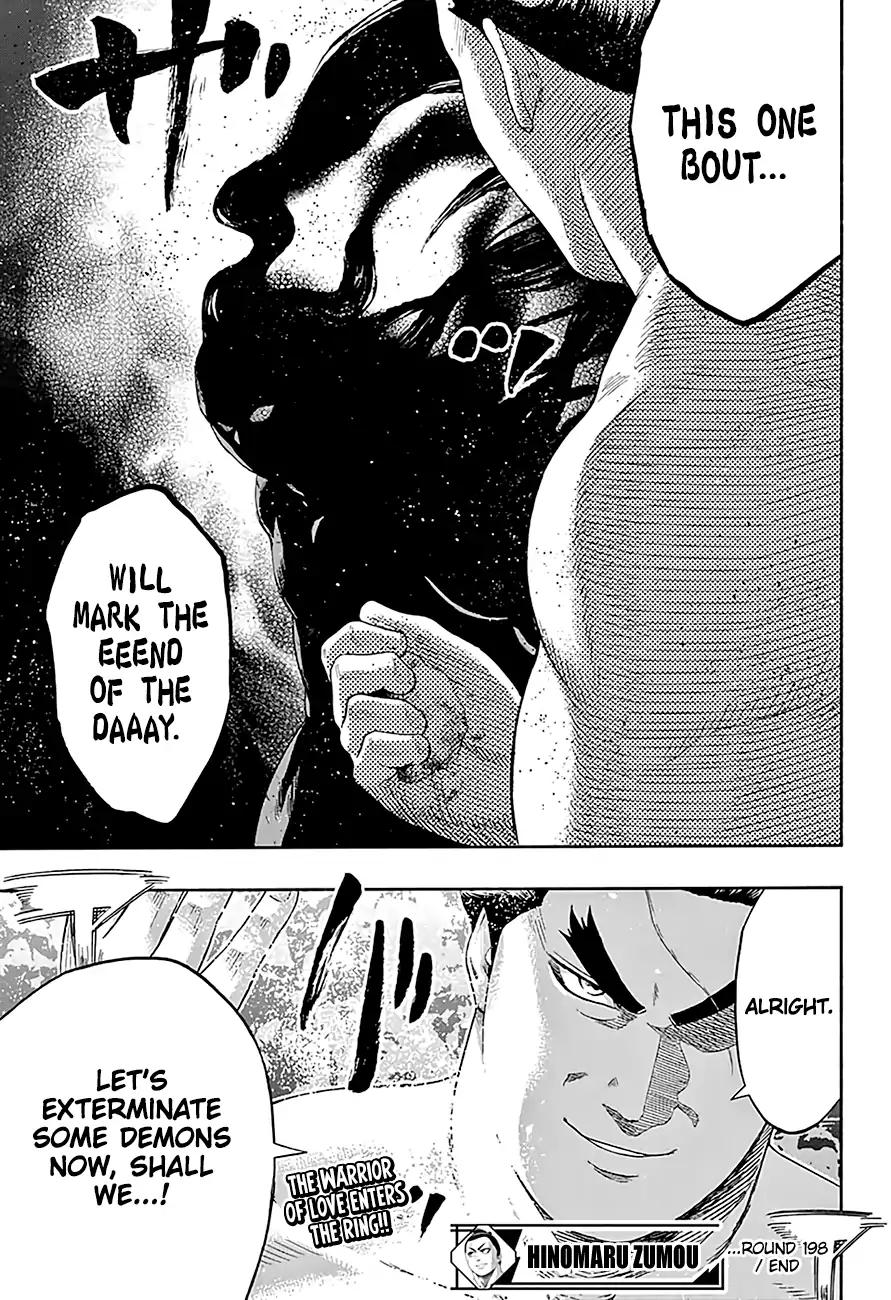 Hinomaru Zumou Chapter 198 page 19 - Chapter 198