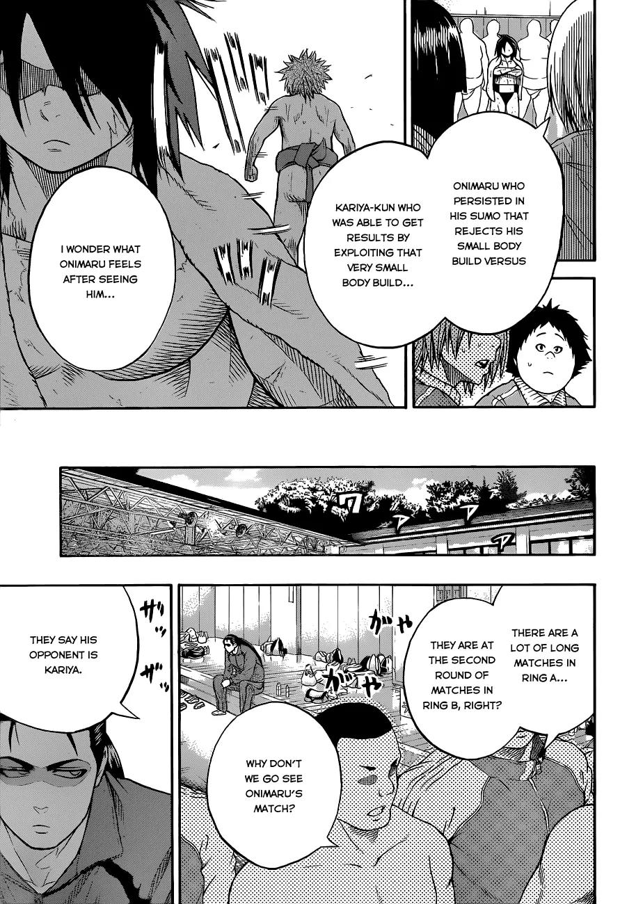 Hinomaru Zumou Chapter 20 page 15 - Chapter 20: The two men with small stature and their two answers