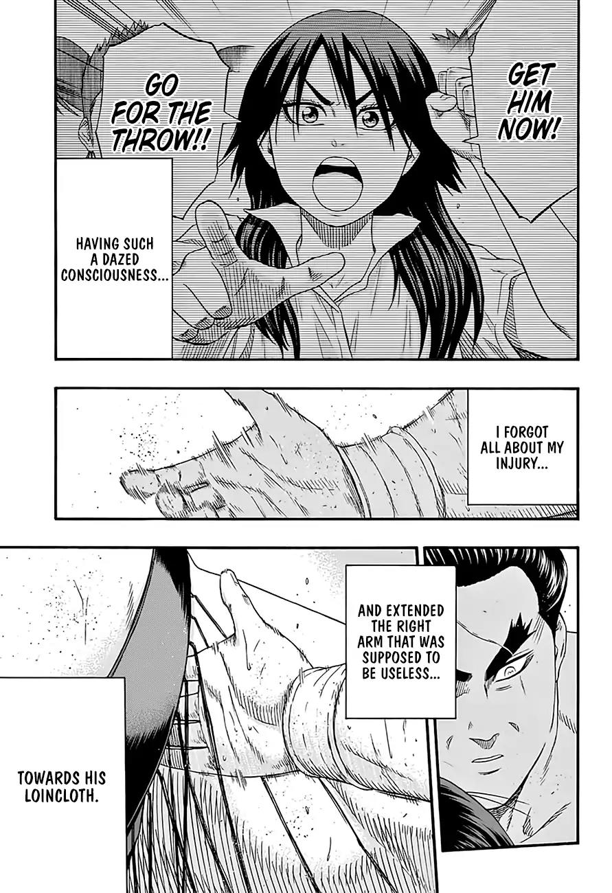 Hinomaru Zumou Chapter 201 page 8 - Chapter 201: Onimaru Kunitsuna Vs. Jinou, Breakthrough
