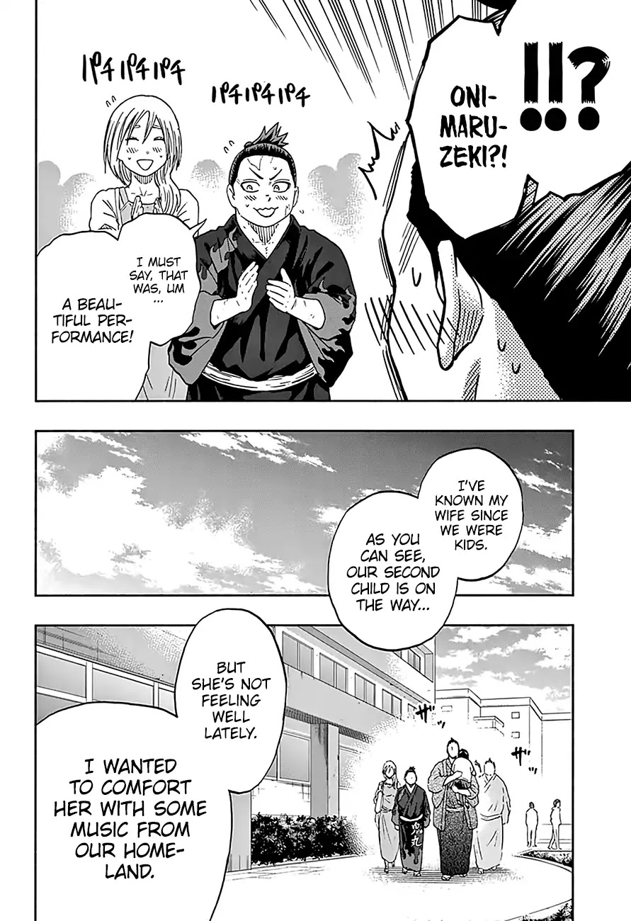 Hinomaru Zumou Chapter 213 page 14 - Chapter 213: Onimaru Kunitsuna VS. Kinkaizan Hayato
