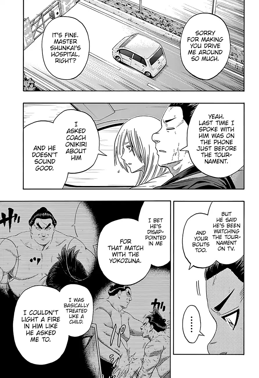Hinomaru Zumou Chapter 213 page 6 - Chapter 213: Onimaru Kunitsuna VS. Kinkaizan Hayato