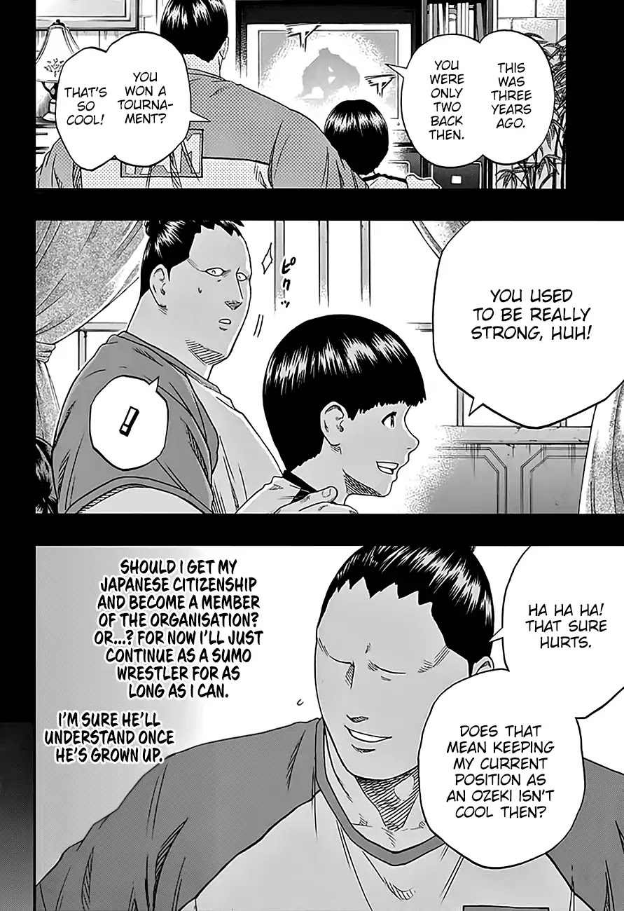 Hinomaru Zumou Chapter 215 page 6 - Chapter 215: Onimaru Kunitsuna VS. Kinkaizan Hayato 3