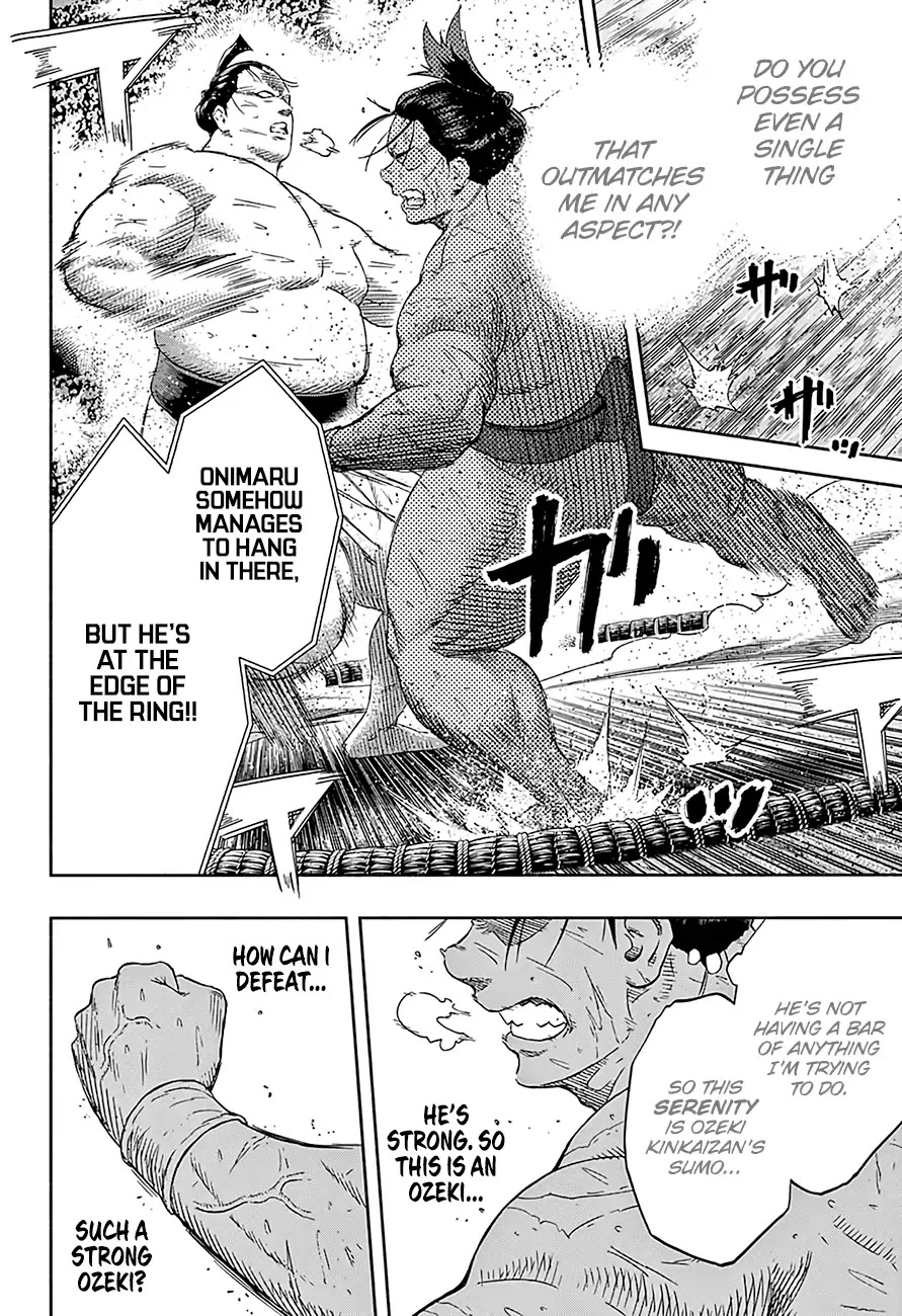 Hinomaru Zumou Chapter 216 page 14 - Chapter 216: An Ozeki at His Best