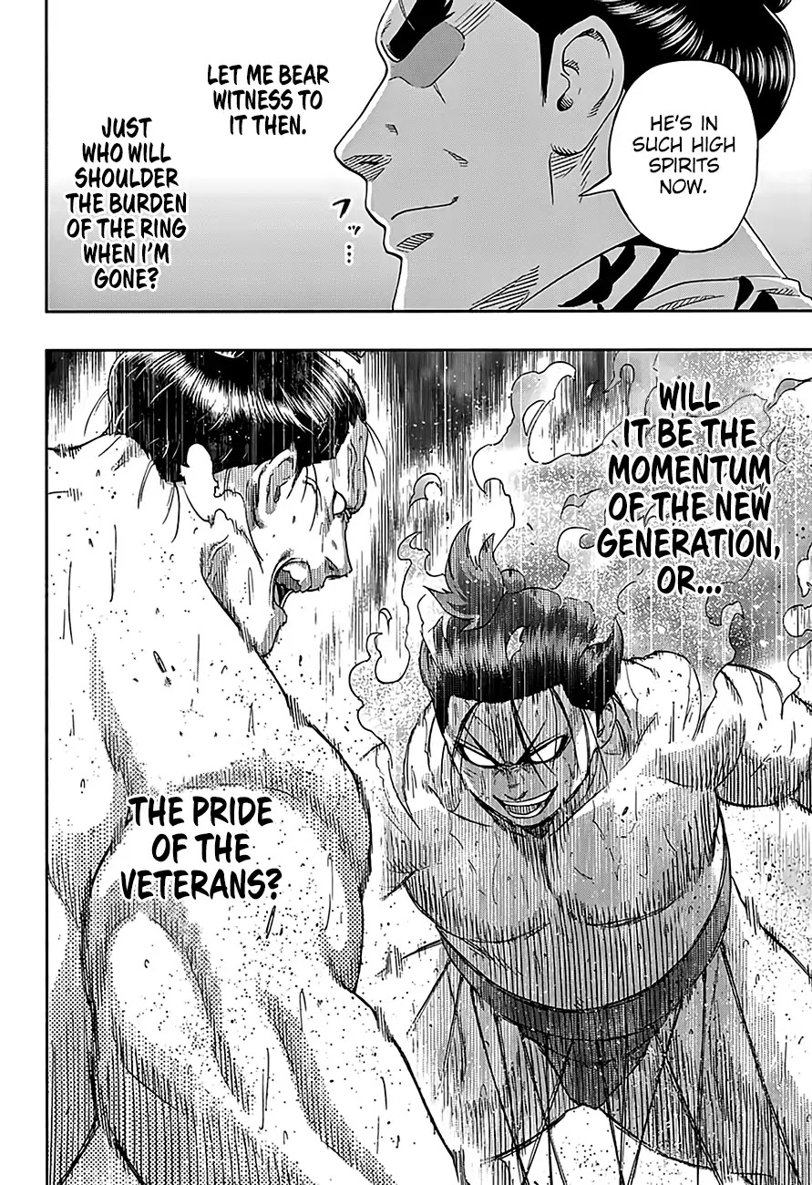 Hinomaru Zumou Chapter 216 page 3 - Chapter 216: An Ozeki at His Best