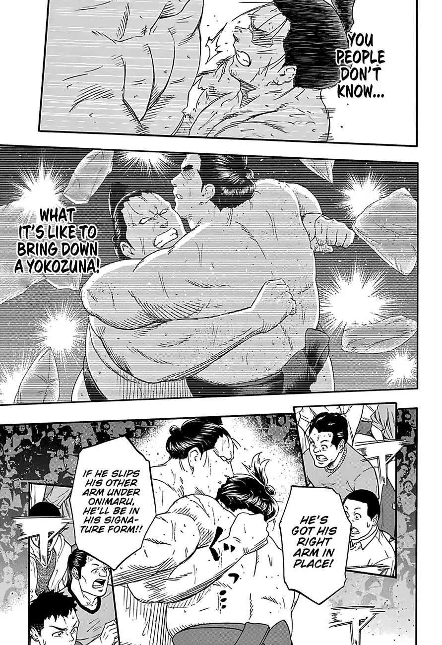 Hinomaru Zumou Chapter 216 page 6 - Chapter 216: An Ozeki at His Best