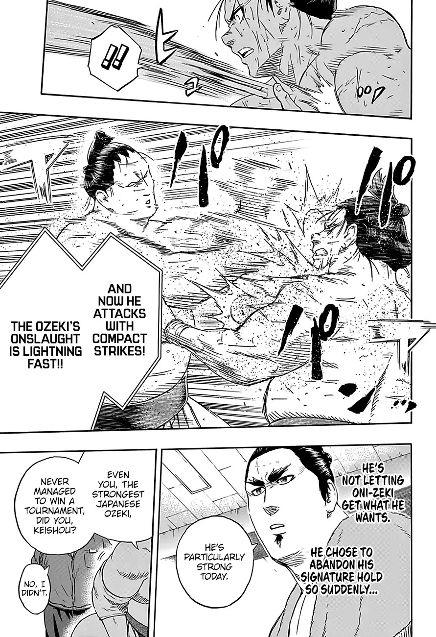 Hinomaru Zumou Chapter 216 page 8 - Chapter 216: An Ozeki at His Best
