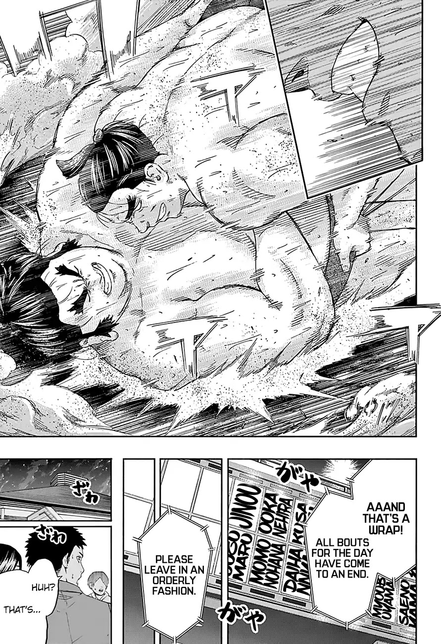 Hinomaru Zumou Chapter 218 page 13 - Chapter 218: The Ripples of Victory