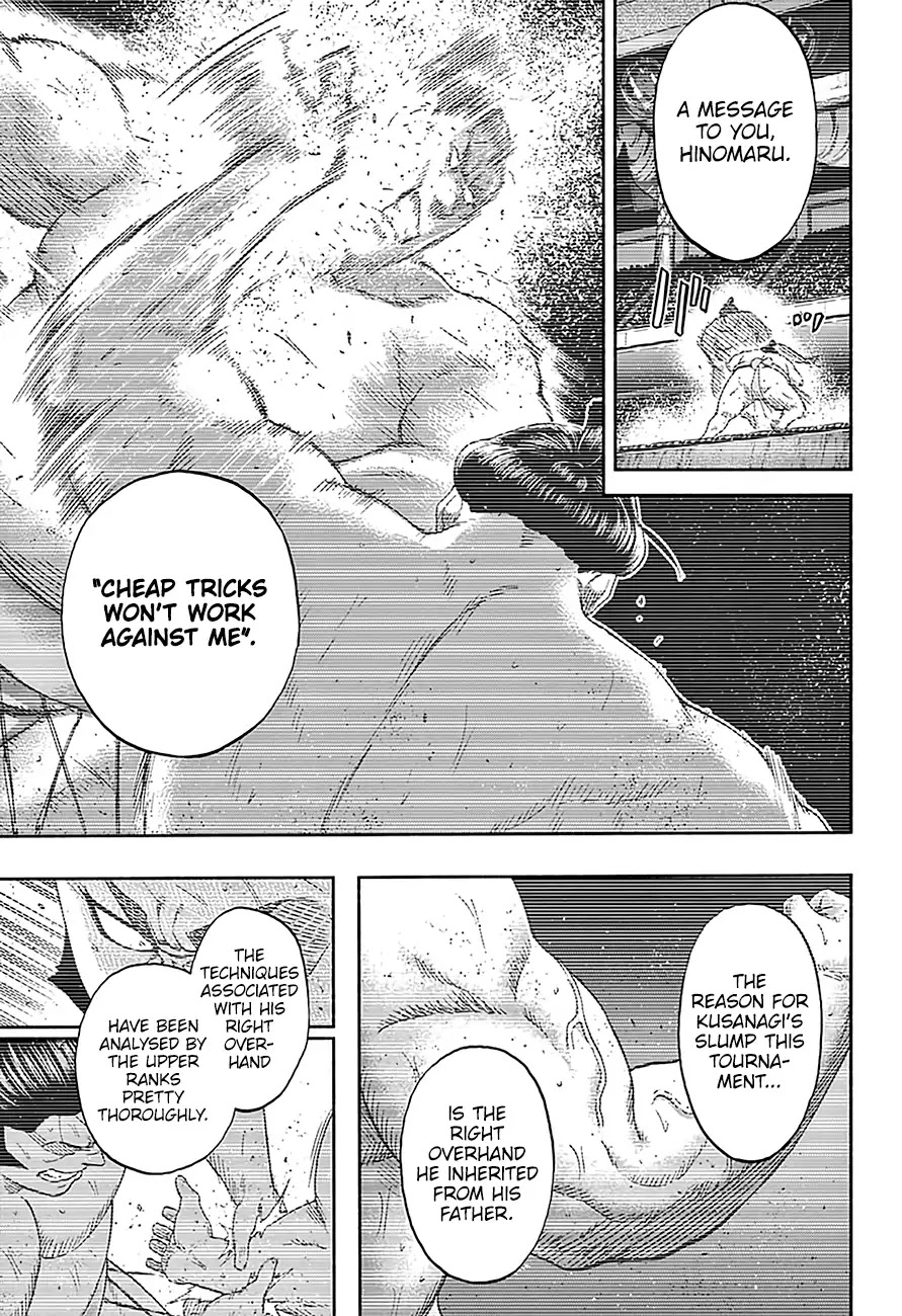 Hinomaru Zumou Chapter 219 page 14 - Chapter 219: Onimaru Kunitsuna VS. Kusanagi Sword, Take Three