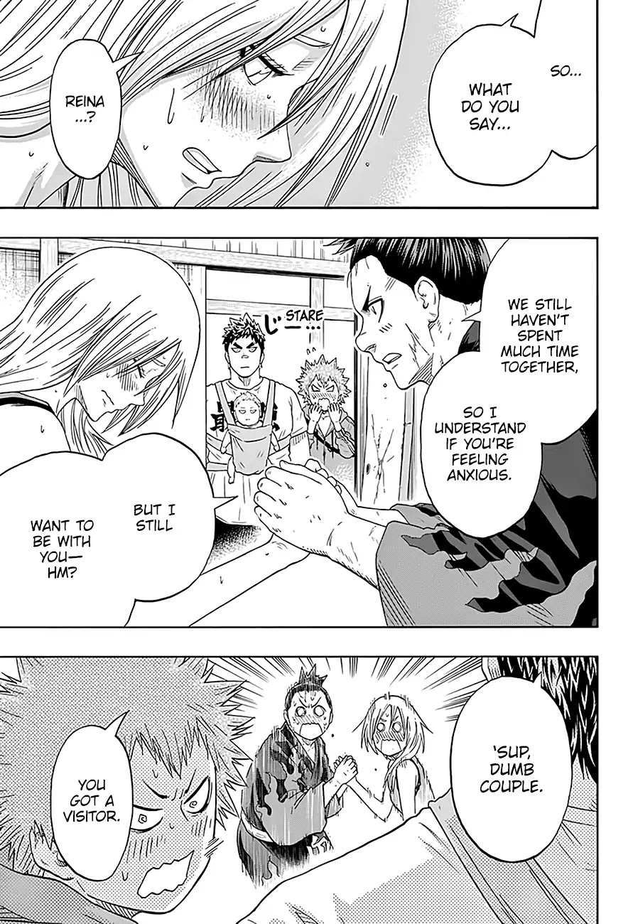Hinomaru Zumou Chapter 219 page 6 - Chapter 219: Onimaru Kunitsuna VS. Kusanagi Sword, Take Three