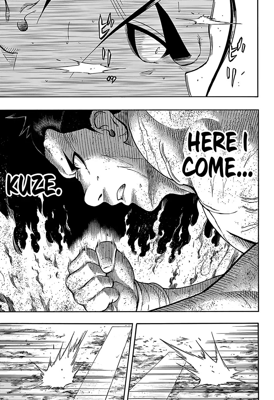Hinomaru Zumou Chapter 220 page 14 - Chapter 220: Onimaru Kunitsuna VS. Kusanagi Sword, Fury
