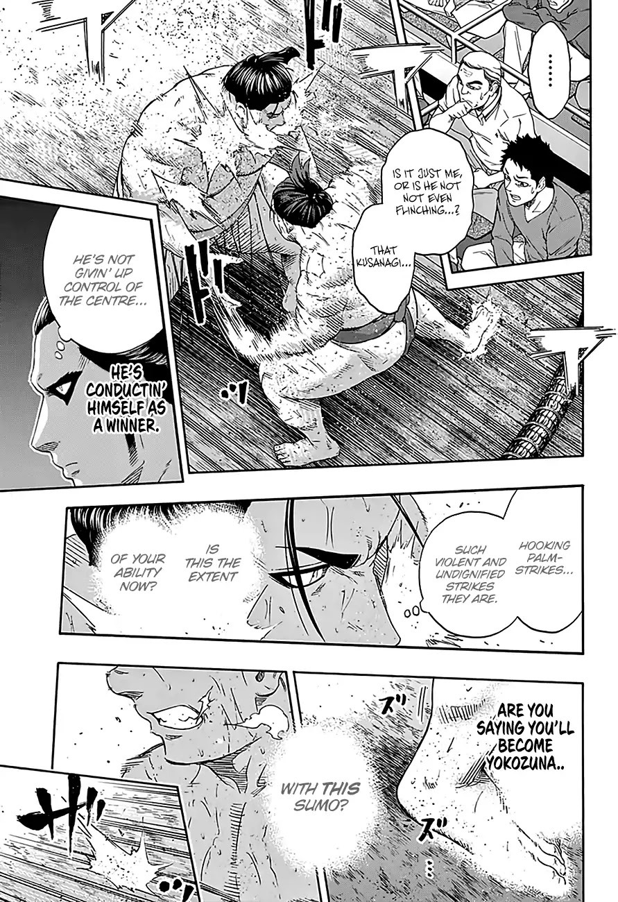 Hinomaru Zumou Chapter 221 page 10 - Chapter 221: Onimaru Kunitsuna VS. Kusanagi Sword, Parting