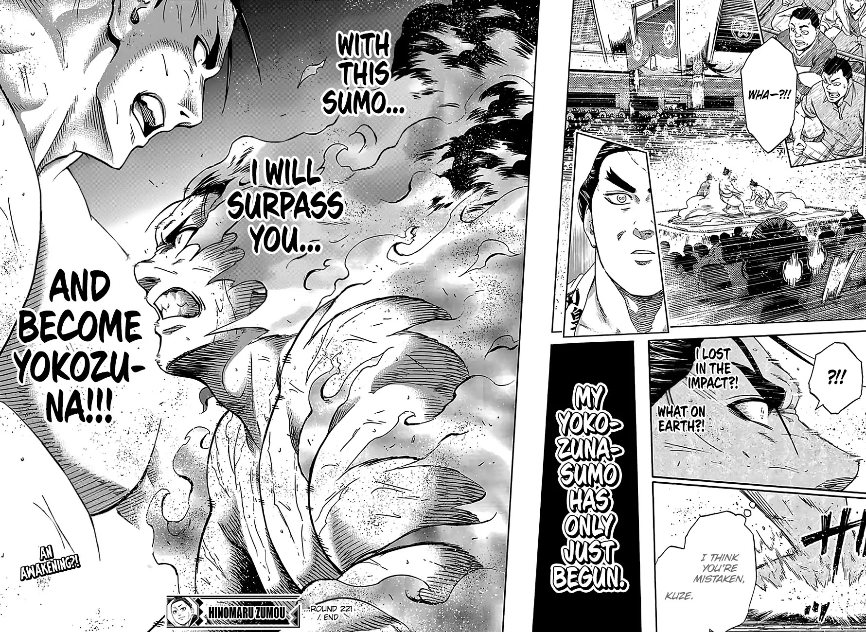 Hinomaru Zumou Chapter 221 page 17 - Chapter 221: Onimaru Kunitsuna VS. Kusanagi Sword, Parting
