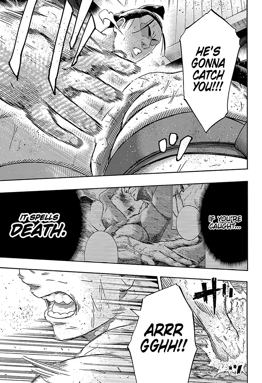 Hinomaru Zumou Chapter 221 page 8 - Chapter 221: Onimaru Kunitsuna VS. Kusanagi Sword, Parting