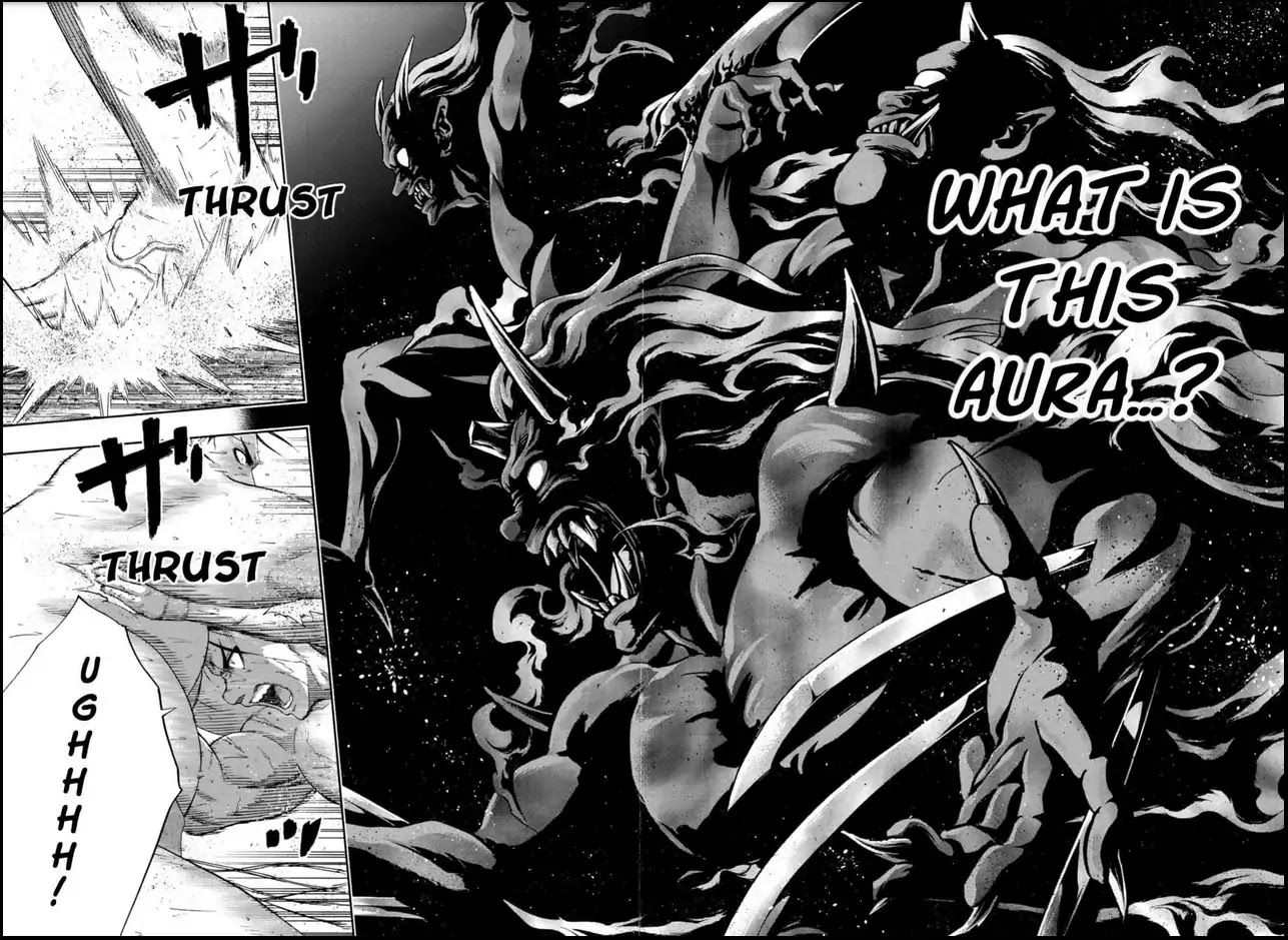 Hinomaru Zumou Chapter 222 page 2 - Chapter 222: Onimaru Kunitsuna VS Kusanagi Sword, Confrontation