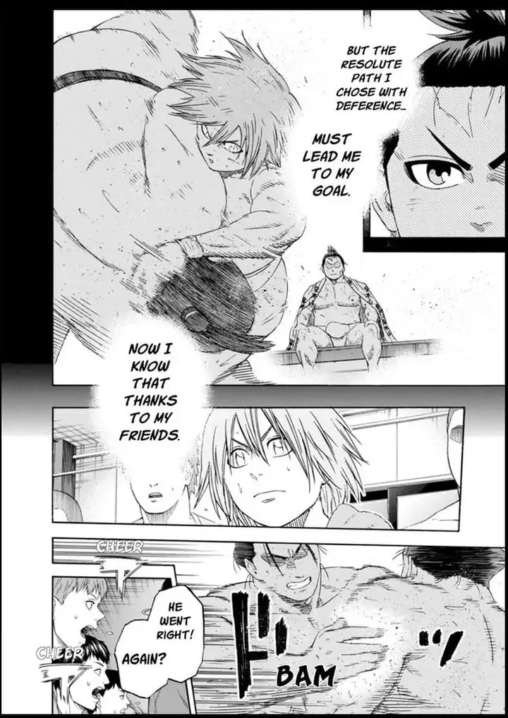 Hinomaru Zumou Chapter 222 page 8 - Chapter 222: Onimaru Kunitsuna VS Kusanagi Sword, Confrontation