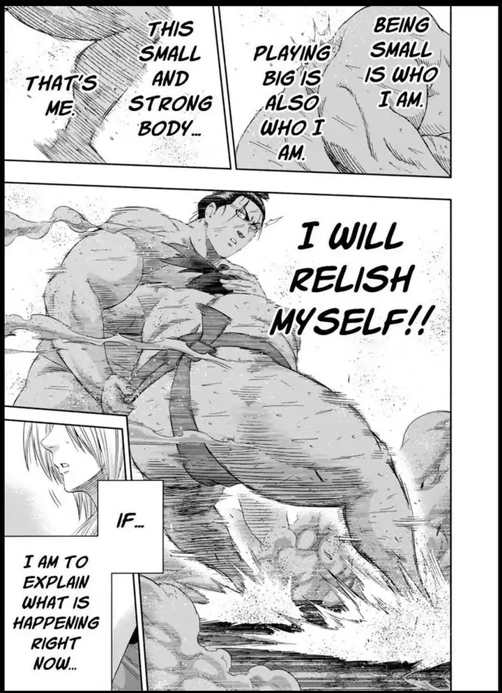 Hinomaru Zumou Chapter 223 page 13 - Chapter 223: Onimaru Kunitsuna VS Kusanagi Sword, Evolution
