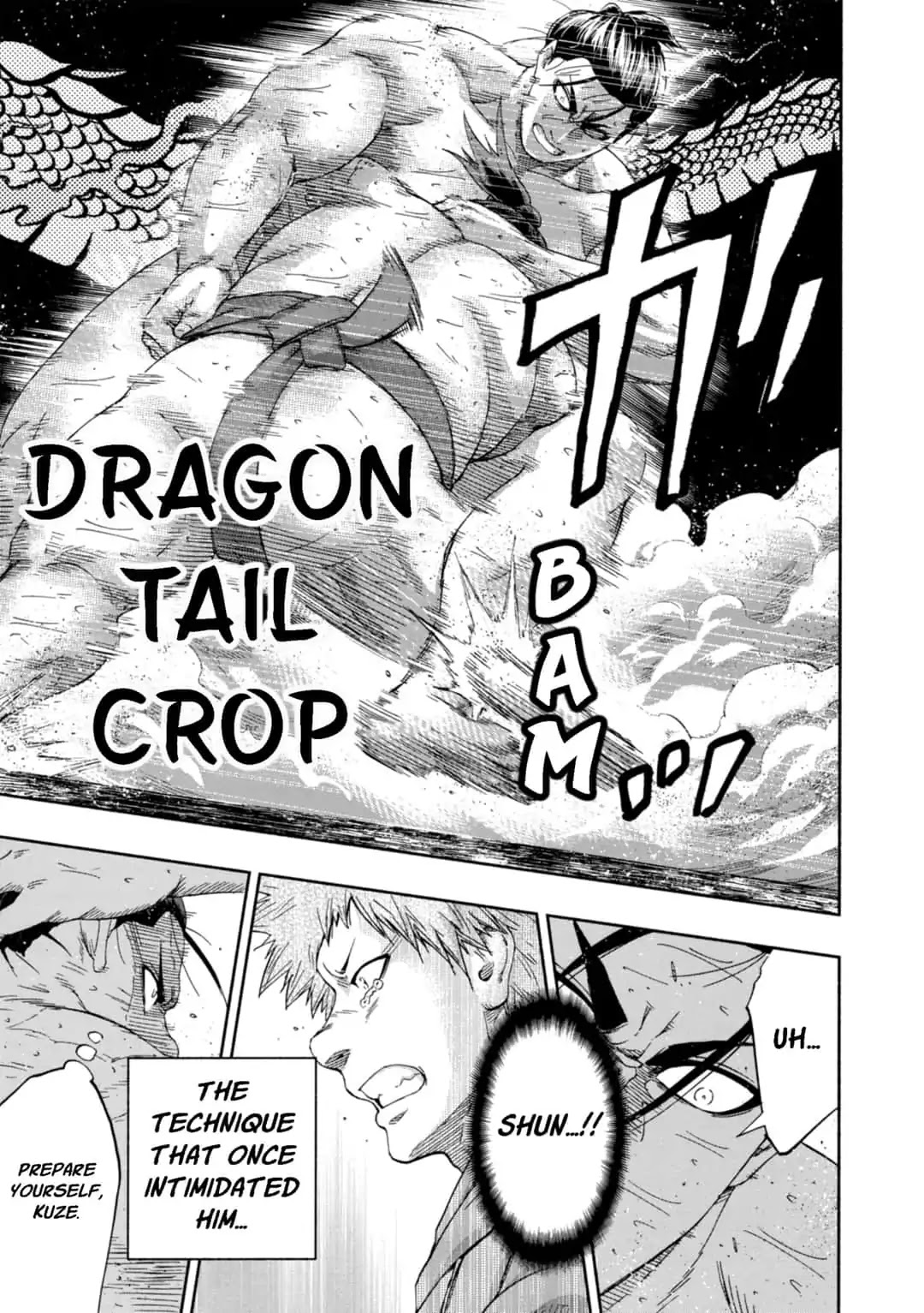 Hinomaru Zumou Chapter 224 page 11 - Chapter 224: Onimaru Kunitsuna VS Kusanagi Sword, Transcend