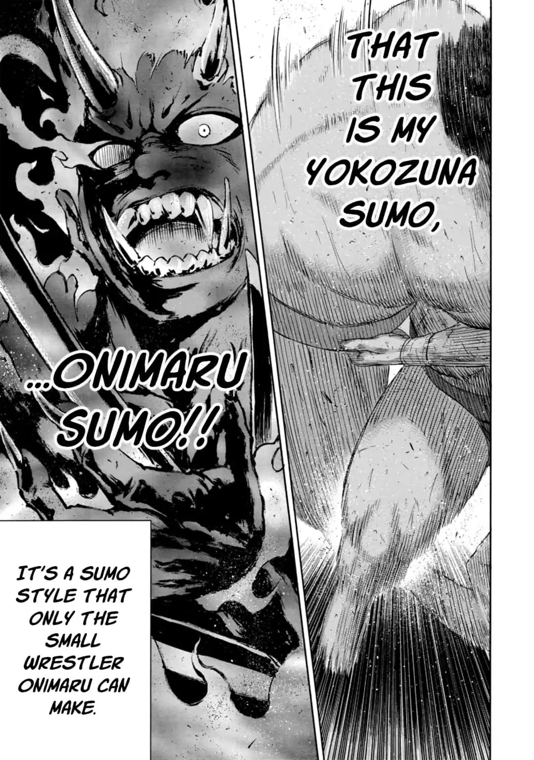 Hinomaru Zumou Chapter 224 page 13 - Chapter 224: Onimaru Kunitsuna VS Kusanagi Sword, Transcend