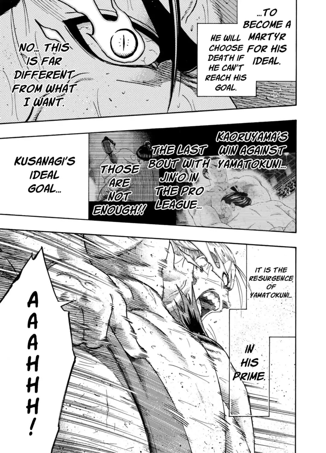 Hinomaru Zumou Chapter 224 page 9 - Chapter 224: Onimaru Kunitsuna VS Kusanagi Sword, Transcend
