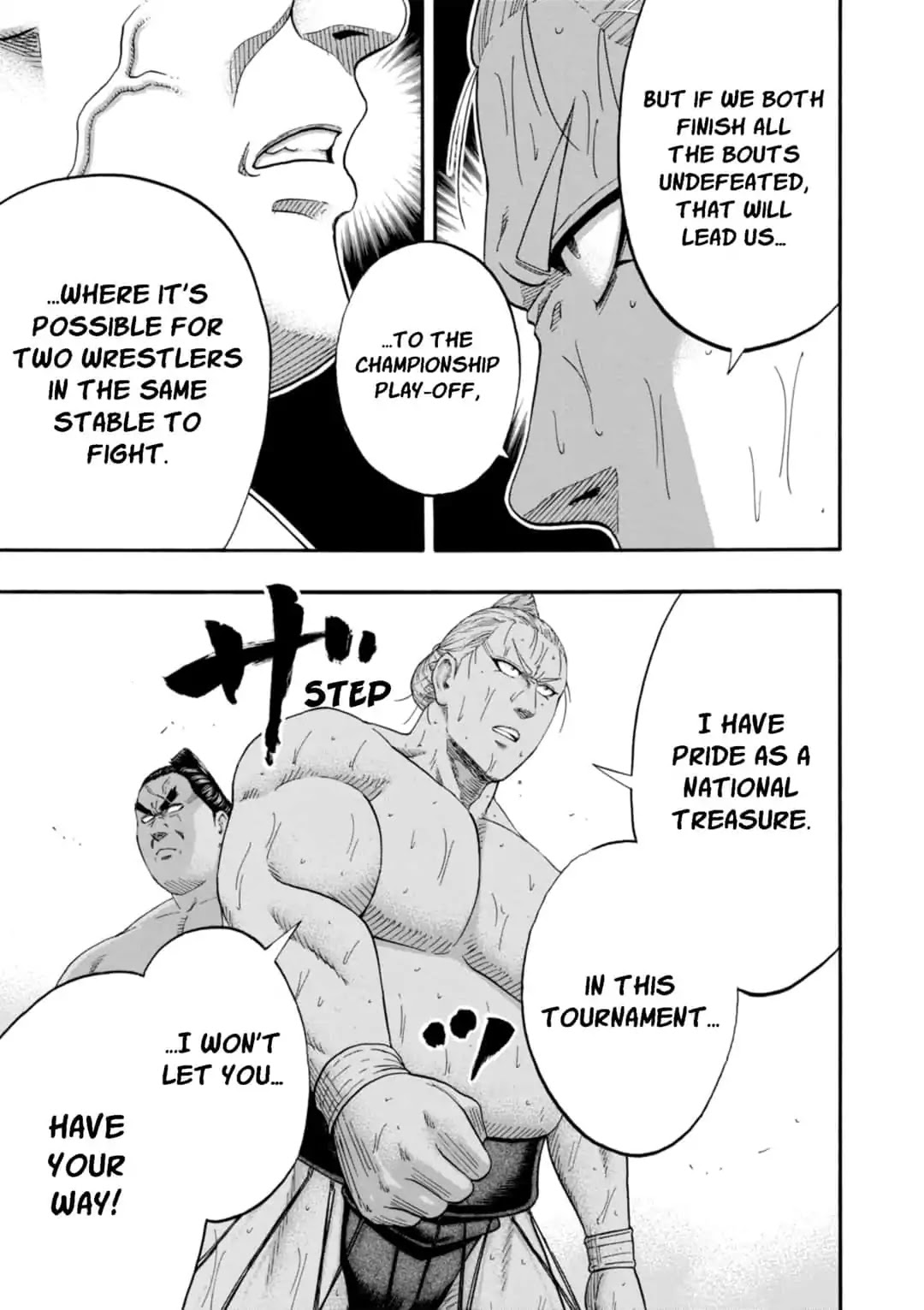 Hinomaru Zumou Chapter 227 page 12 - Chapter 227: Jin'o And Saenoyama