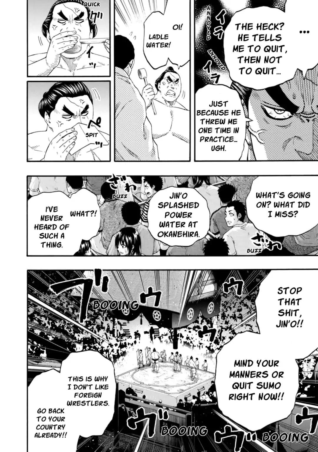 Hinomaru Zumou Chapter 227 page 13 - Chapter 227: Jin'o And Saenoyama