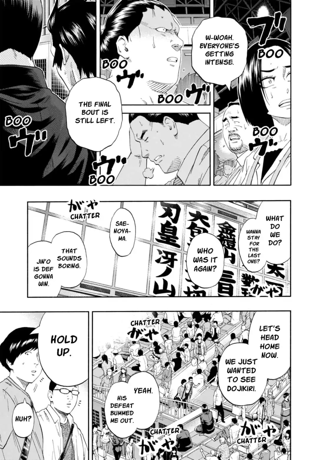 Hinomaru Zumou Chapter 227 page 14 - Chapter 227: Jin'o And Saenoyama