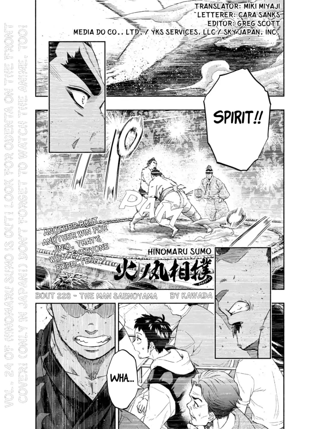 Hinomaru Zumou Chapter 228 page 1 - Chapter 228: The Man Saenoyama
