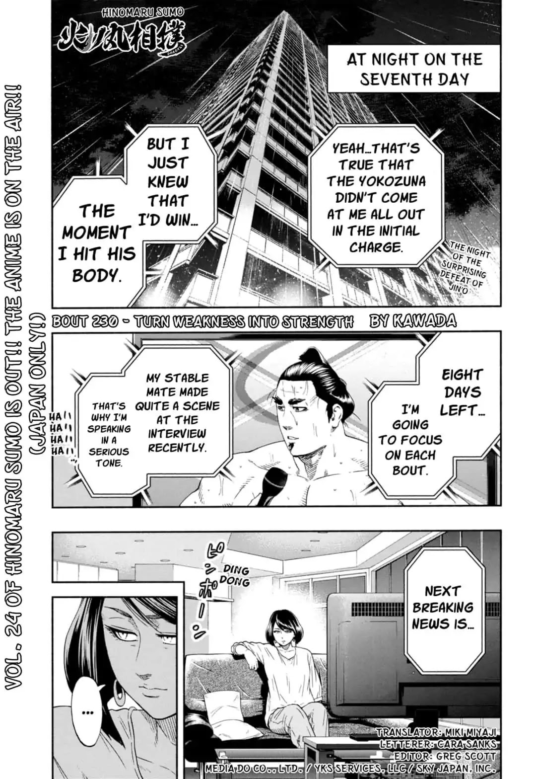 Hinomaru Zumou Chapter 230 page 1 - Chapter 230: Turn Weakness Into Strength